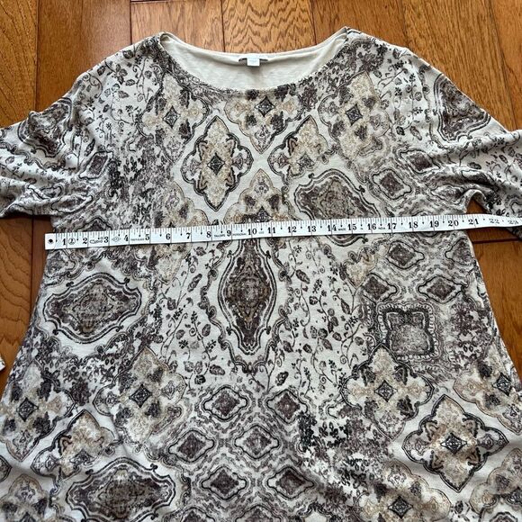 J. Jill Paisley Print Layered Tunic - Picture 7 of 8